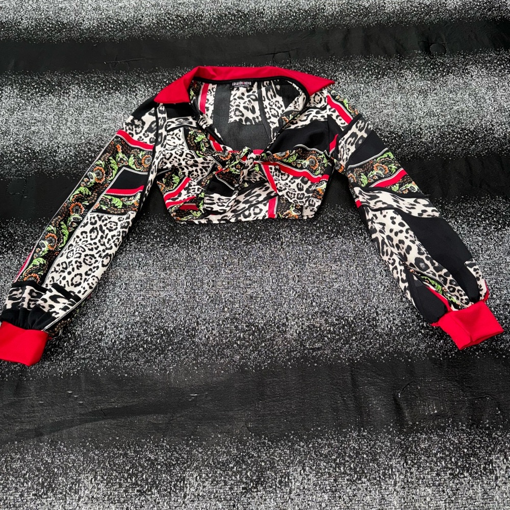 Fashion Nova Crop Tie Top